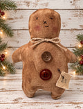 Primitive Gingerbread Man | Handmade Rustic Christmas Shelf Sitter