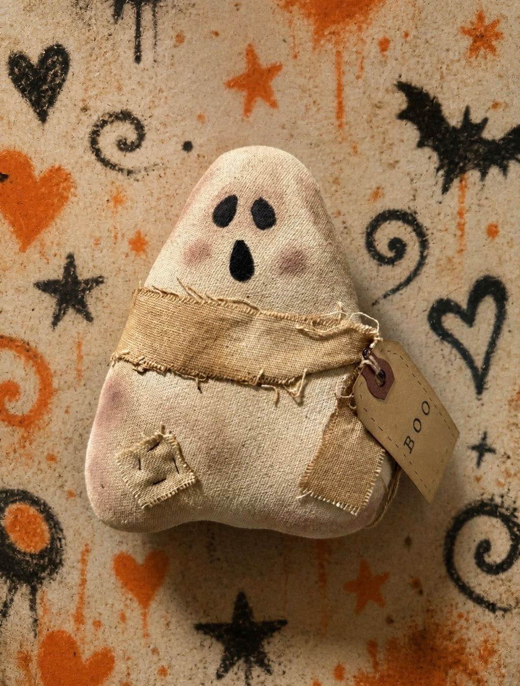 Primitivew Ghost Halloween Decor | Handmade Rustic Farmhouse Ghost