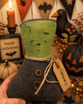 Small Primitive Frankenstein – Handmade Halloween Folk Art Decor
